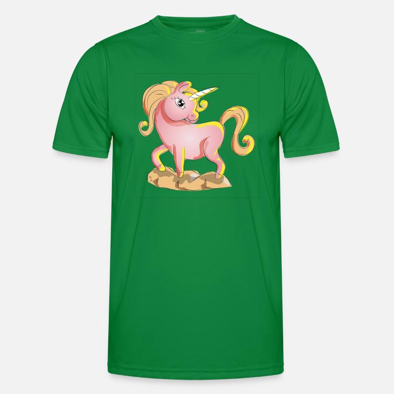Süsses Einhorn Männer Funktions-T-Shirt