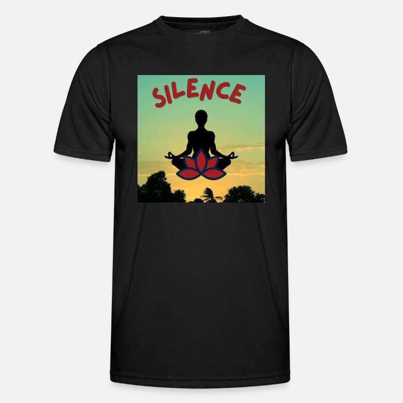 silence meditation Men's Functional T-Shirt