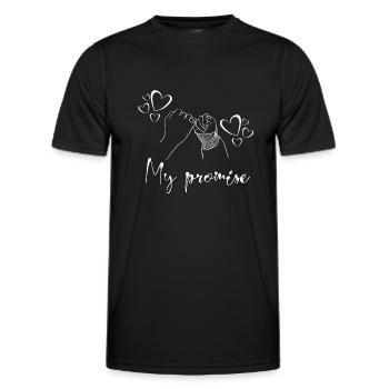 Ky Promise - Surprise Someone - Men's Functional T-Shirt - black - Front - AI Model Male 178 dark (178cm)
