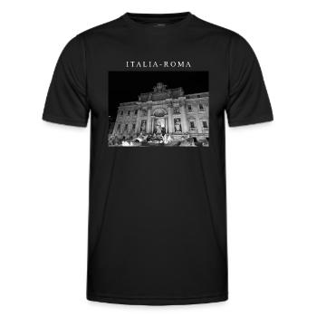 LUXURY - ITALIA - Men's Functional T-Shirt - black - Front - AI Model Male 178 dark (178cm)