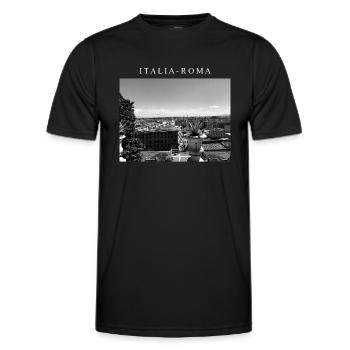 LUXURY - ITALIA - Men's Functional T-Shirt - black - Front - AI Model Male 178 dark (178cm)