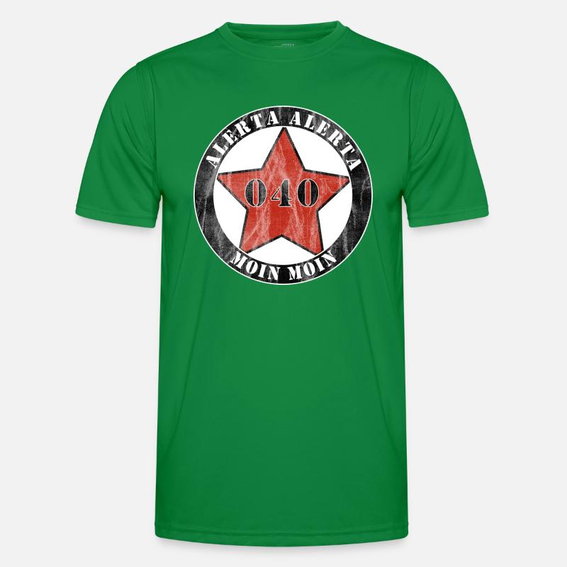 Antifascist Action Hamburg Men's Functional T-Shirt