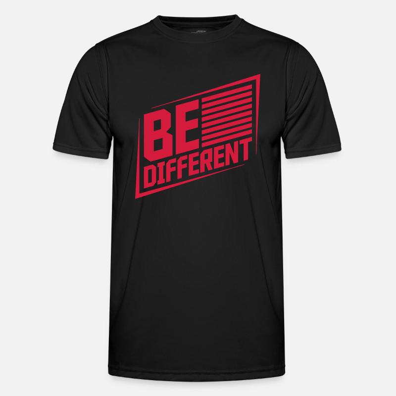 Be different Logo Design - Men's Functional T-Shirt - black
