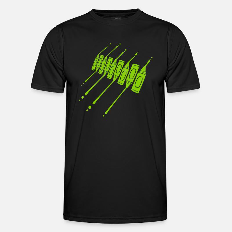 Wax crayons drop crayons cool - Men's Functional T-Shirt - black