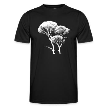 Hoher Baumkronenbaum - Männer Funktions-T-Shirt - Schwarz - Vorne - AI Model Male 178 dark (178cm)