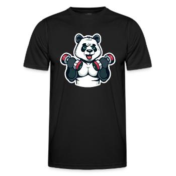 Pumping Panda - Men's Functional T-Shirt - black - Front - AI Model Male 178 dark (178cm)