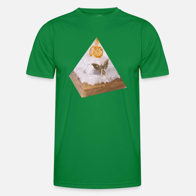 Erzengel Michael Pyramide Männer Funktions-T-Shirt