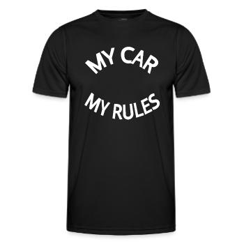 Auto - Männer Funktions-T-Shirt - Schwarz - Vorne - AI Model Male 178 dark (178cm)