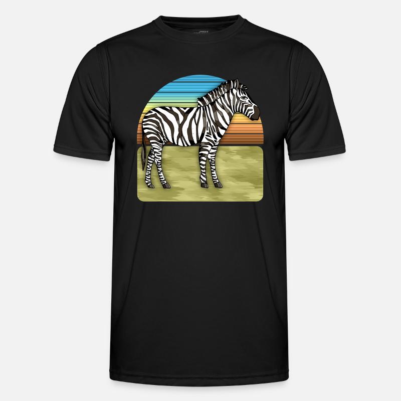 Zebra Männer Funktions-T-Shirt