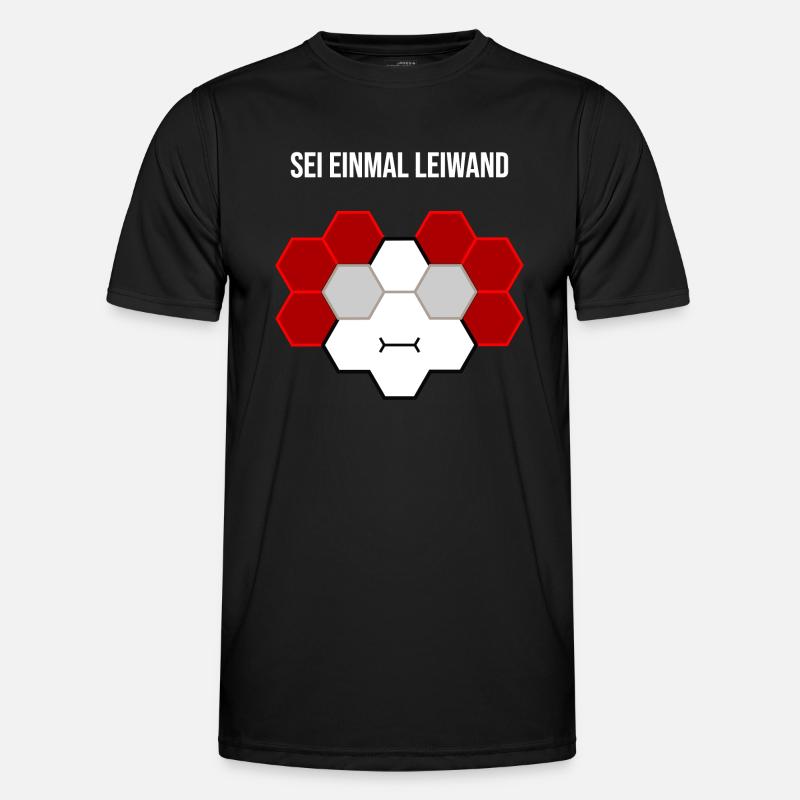 Sei einmal leiwand - Männer Funktions-T-Shirt - Schwarz