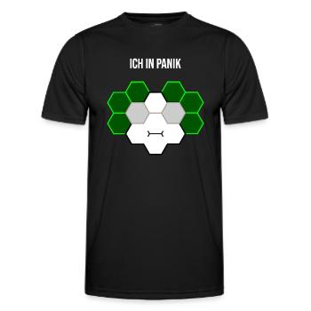 Ich in Panik - Männer Funktions-T-Shirt - Schwarz - Vorne - AI Model Male 178 dark (178cm)
