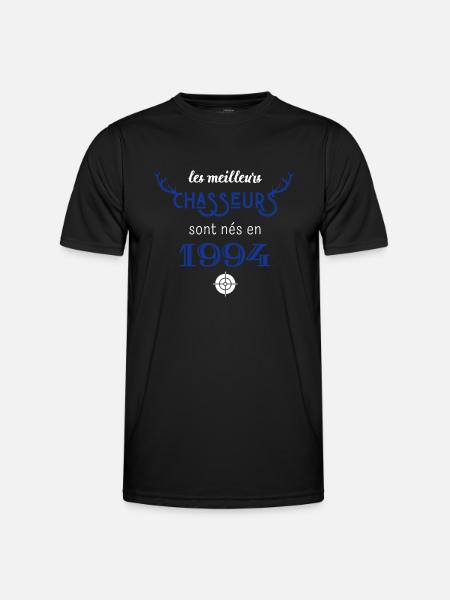 Anniversaire chasseur 1994 - T-shirt sport Homme - noir