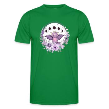 Mond-Catbat - Männer Funktions-T-Shirt - Kelly Green - Vorne - AI Model Male 178 dark (178cm)