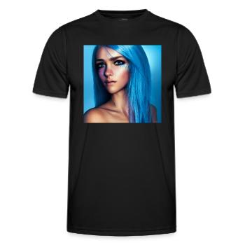 Frau der Fantasie - Männer Funktions-T-Shirt - Schwarz - Vorne - AI Model Male 178 dark (178cm)