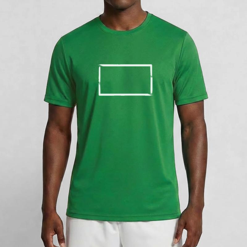 Brush Strokes Rectangular Frame Decoration Men's Functional T-Shirt