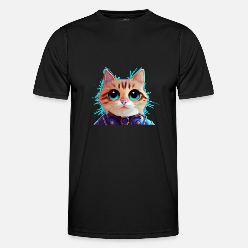 Chat en armure T-shirt sport Homme