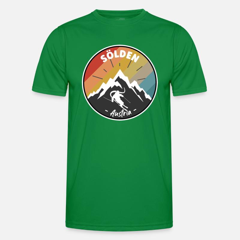 Skiing In Sölden - Austria Men's Functional T-Shirt