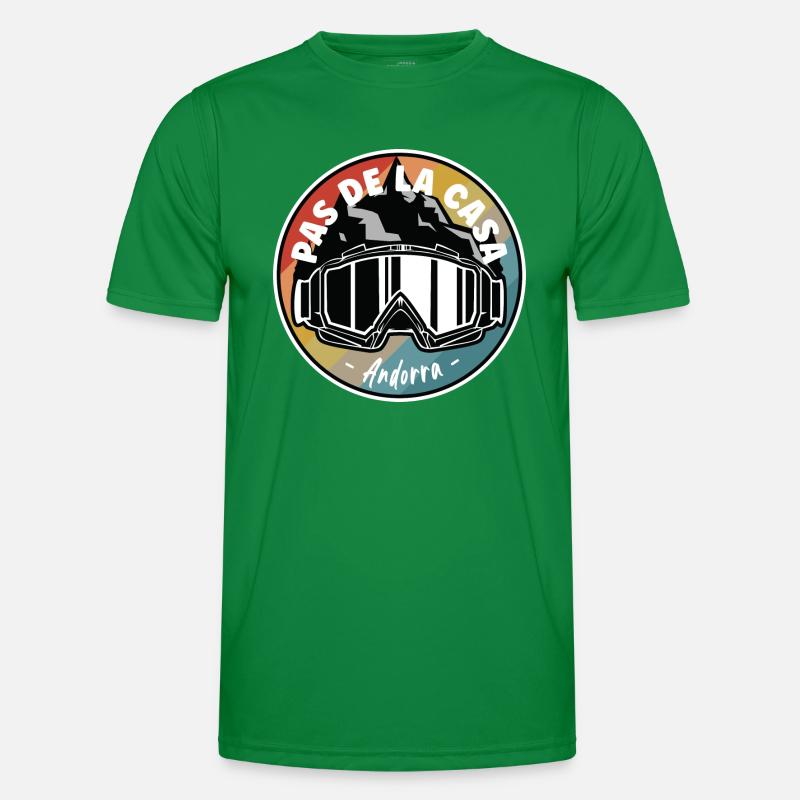 Ski à Pas de la Casa Andorra T-shirt sport Homme