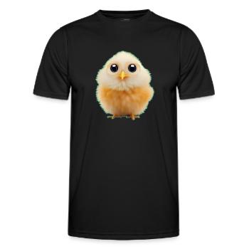 Fluffy chicks - Men's Functional T-Shirt - black - Front - AI Model Male 178 dark (178cm)
