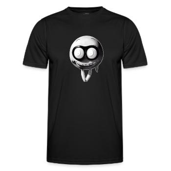fliegender Smilie - T-shirt sport Homme - noir - Devant - AI Model Male 178 dark (178cm)