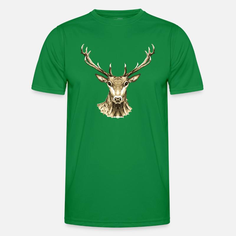 Hirsch Männer Funktions-T-Shirt
