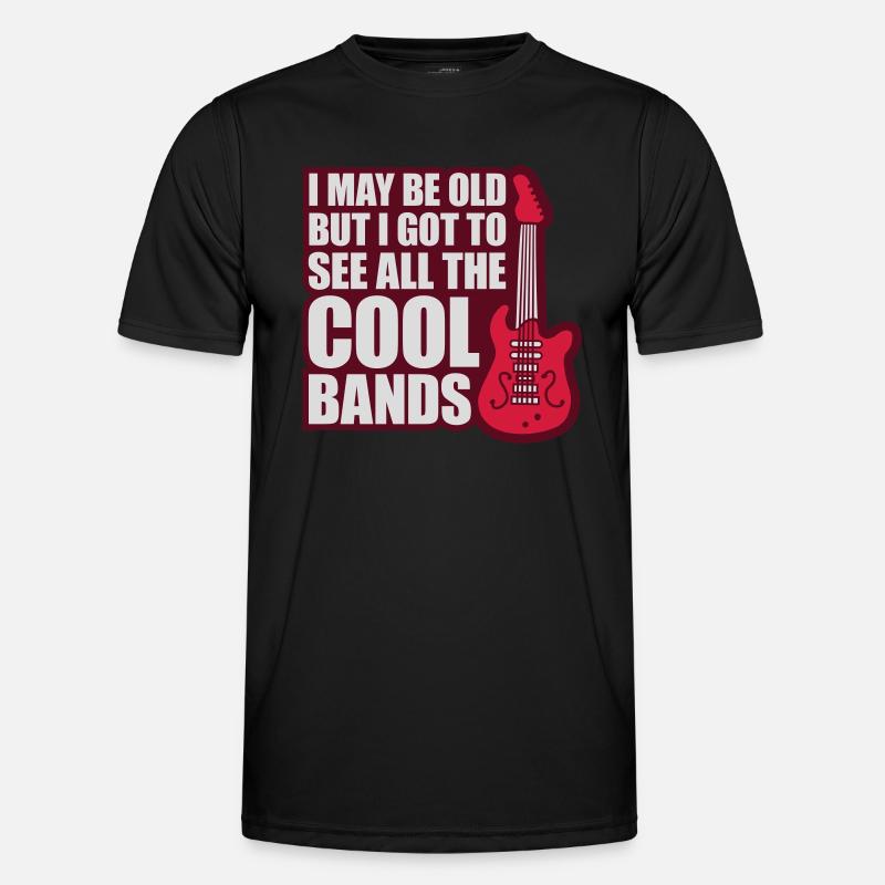 I may be old - Männer Funktions-T-Shirt - Schwarz