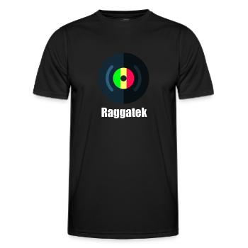 Raggatek - Männer Funktions-T-Shirt - Schwarz - Vorne - AI Model Male 178 dark (178cm)