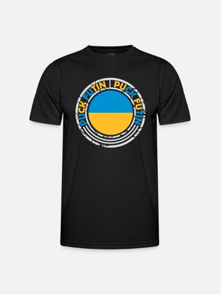 puck futin logo design - Men's Functional T-Shirt - black