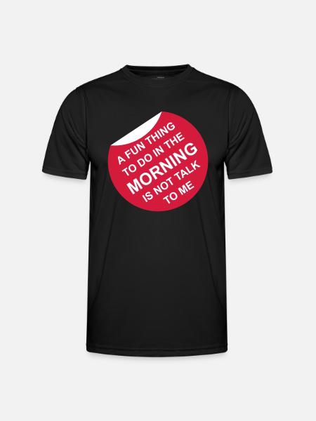 ne me parle pas - T-shirt sport Homme - noir
