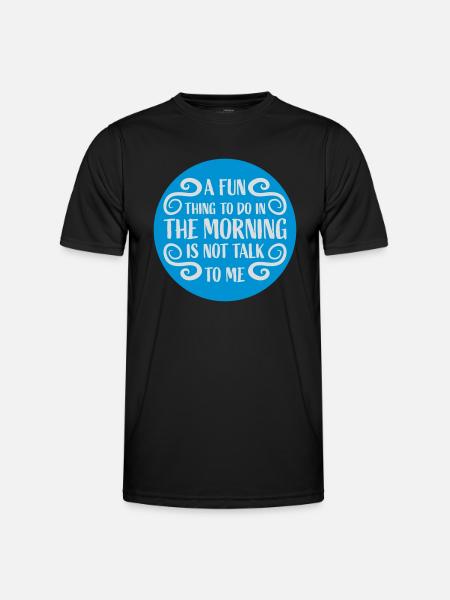 ne me parle pas - T-shirt sport Homme - noir