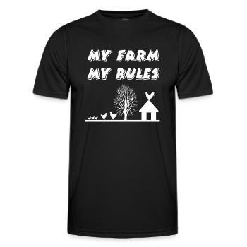 Farm - Men's Functional T-Shirt - black - Front - AI Model Male 178 dark (178cm)