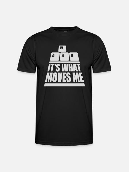 its what moves me - Men's Functional T-Shirt - black