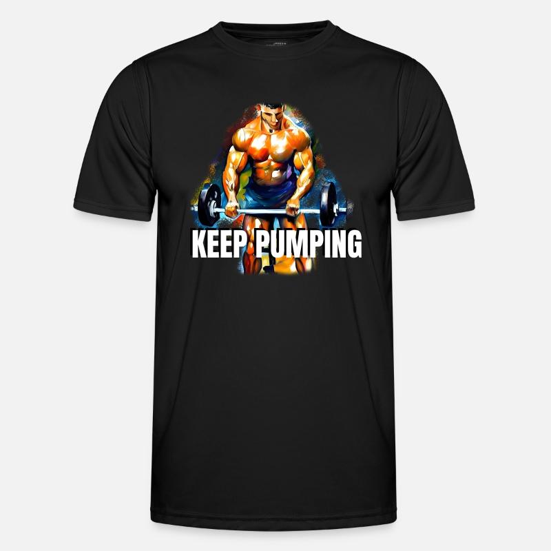 Keep Pumping - Men's Functional T-Shirt - black