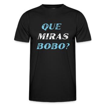 Que miras Bobo - Men's Functional T-Shirt - black - Front - AI Model Male 178 dark (178cm)