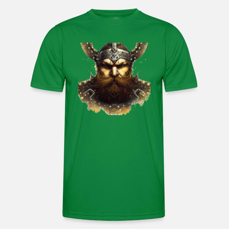 Wikingerkopf Männer Funktions-T-Shirt