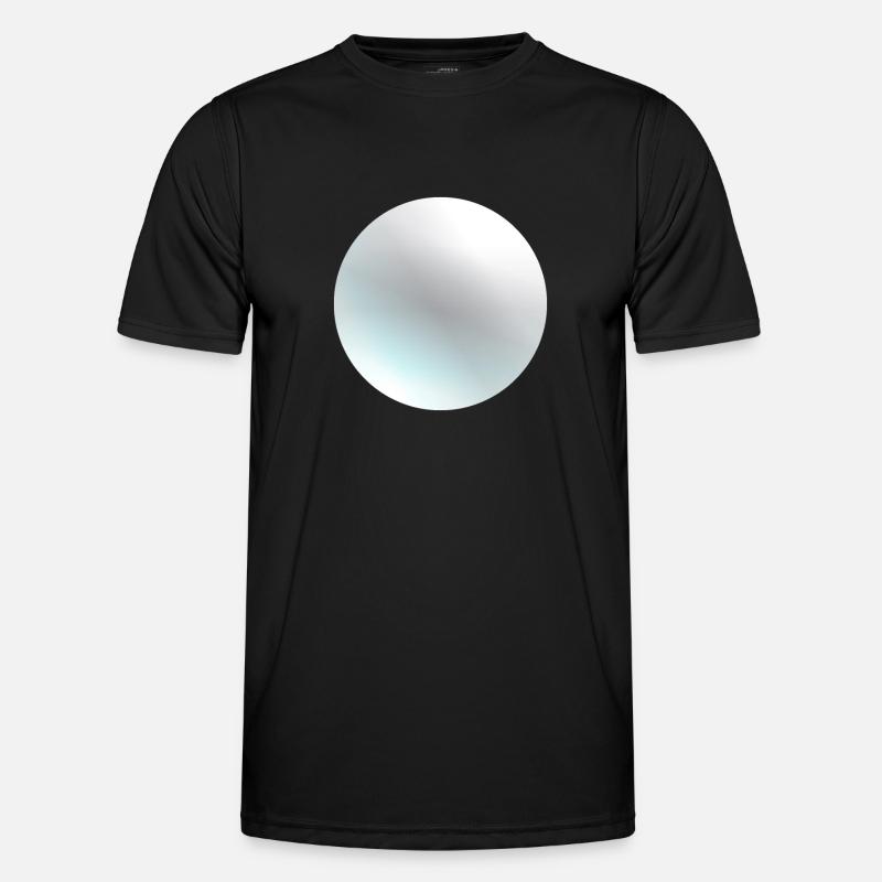 Der Planet Pluto - Männer Funktions-T-Shirt - Schwarz