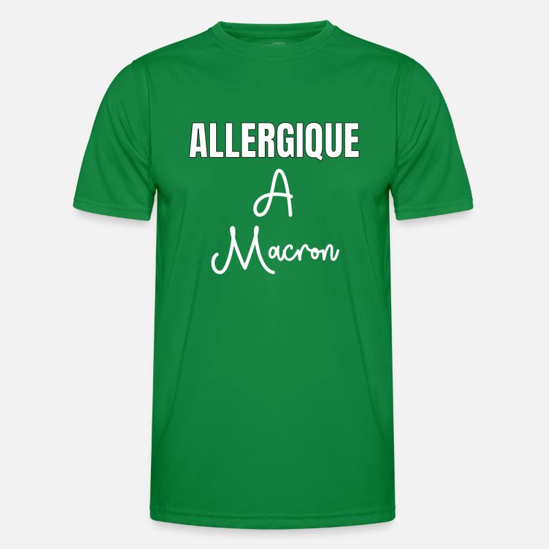 Allergique à Macron T-shirt sport Homme