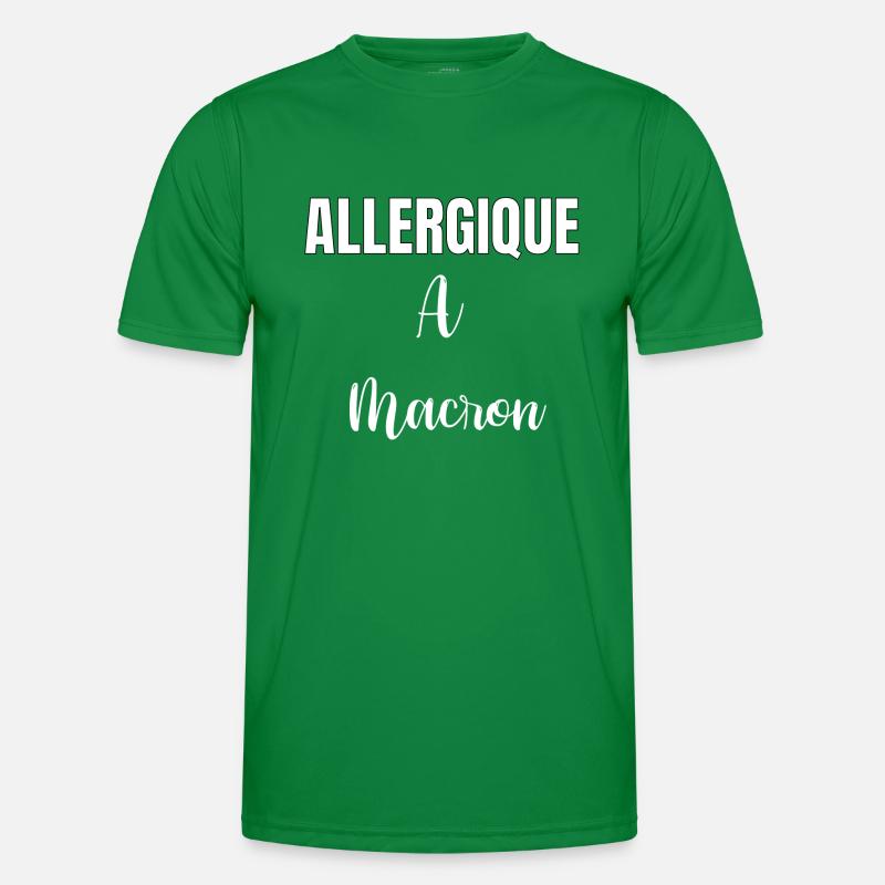 Allergique à Macron T-shirt sport Homme