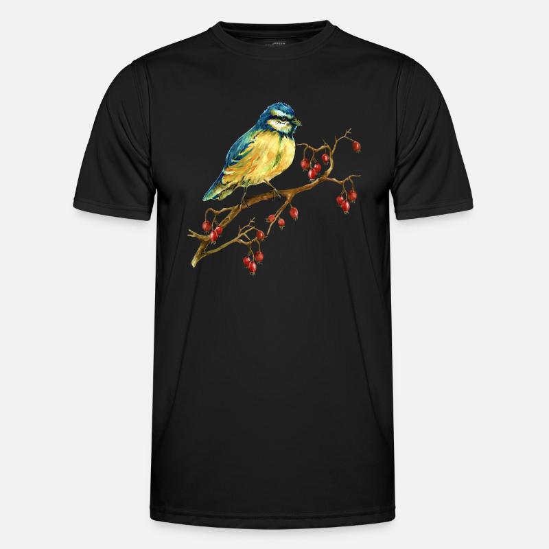 Bunter Vogel Männer Funktions-T-Shirt