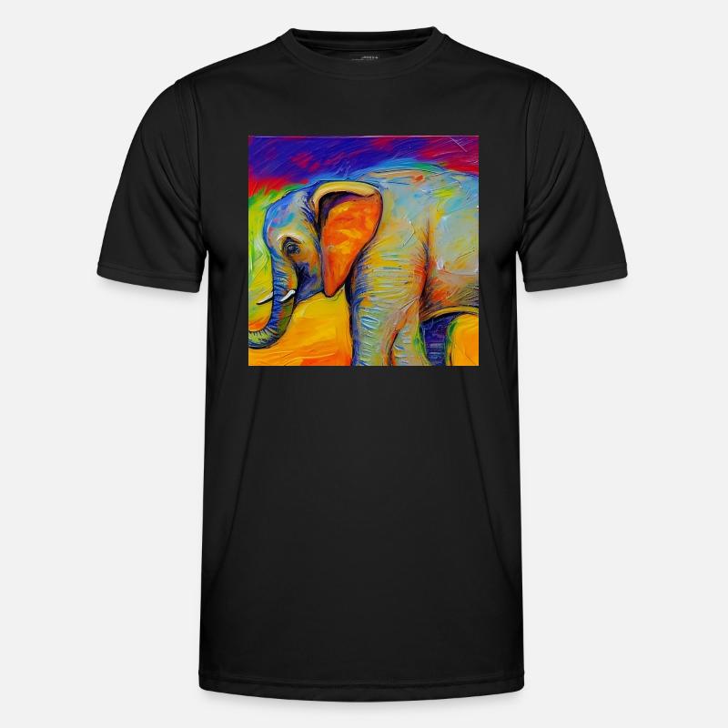 help_for_elephants_11 Männer Funktions-T-Shirt