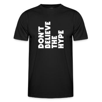 Glauben Sie nicht die - Männer Funktions-T-Shirt - Schwarz - Vorne - AI Model Male 178 dark (178cm)