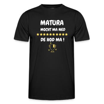 Matura hod ma! - Männer Funktions-T-Shirt - Schwarz - Vorne - AI Model Male 178 dark (178cm)