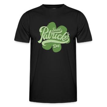 Saint Patrick s Day - Men's Functional T-Shirt - black - Front - AI Model Male 178 dark (178cm)