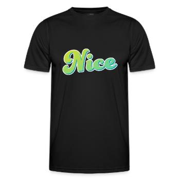 Ville de Nice - T-shirt sport Homme - noir - Devant - AI Model Male 178 dark (178cm)