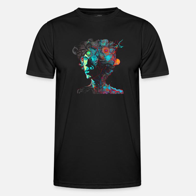 Psychedelisches Artwork, Brille - Open Mind Männer Funktions-T-Shirt
