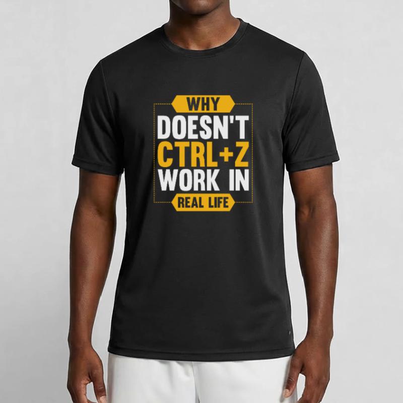Geschenkprogrammierer PC STRG Z Computer Männer Funktions-T-Shirt