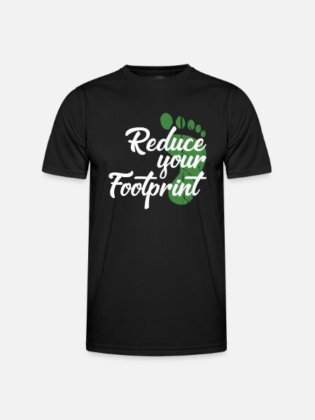 Reduce your Footprint - Men's Functional T-Shirt - black