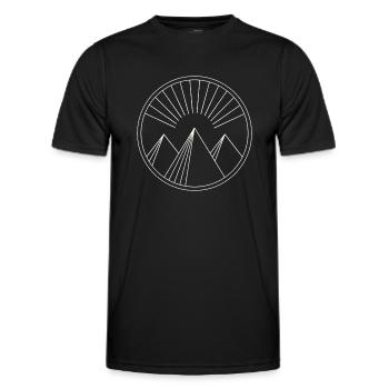 Monts Emblem - T-shirt sport Homme - noir - Devant - AI Model Male 178 dark (178cm)