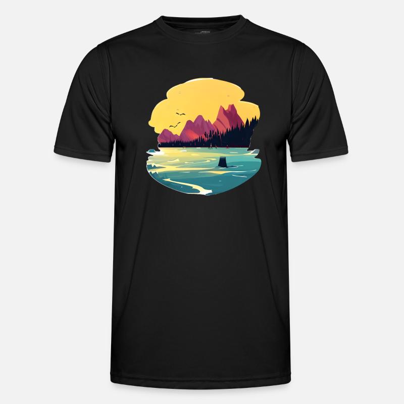 Germany nature 2 - Men's Functional T-Shirt - black