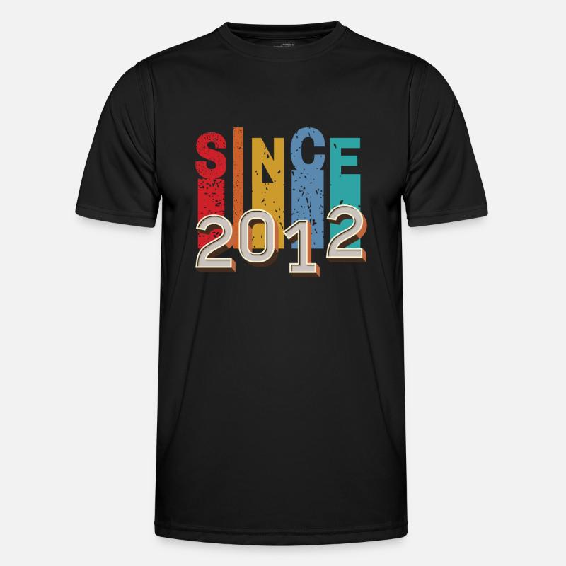 Since 2012 retro - Men's Functional T-Shirt - black